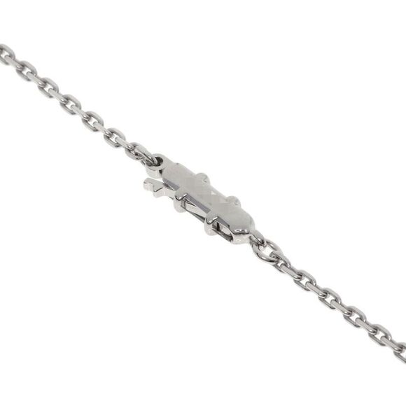 Cartier India Mystery Crown Diamond Necklace 18K White Gold Ladies - Picture 7 of 9